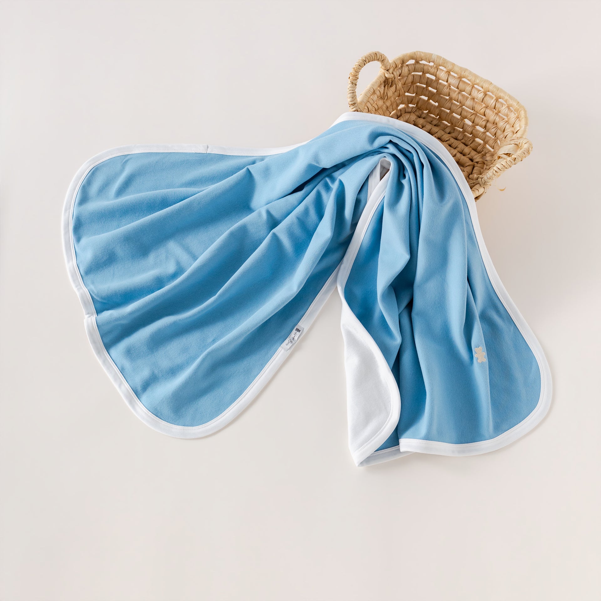 Babydeken denim blauw