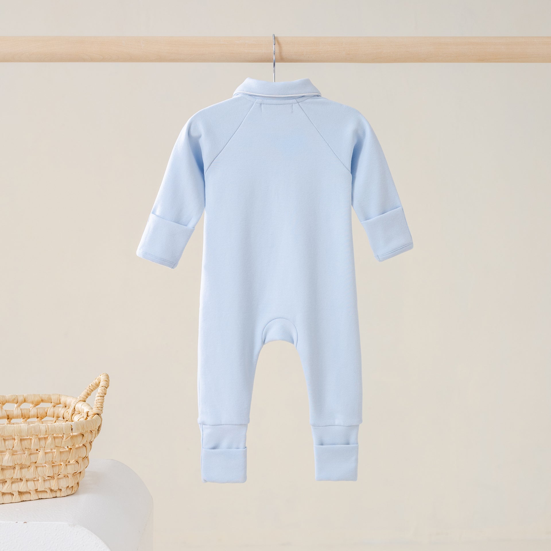 Babypakje rits blauw