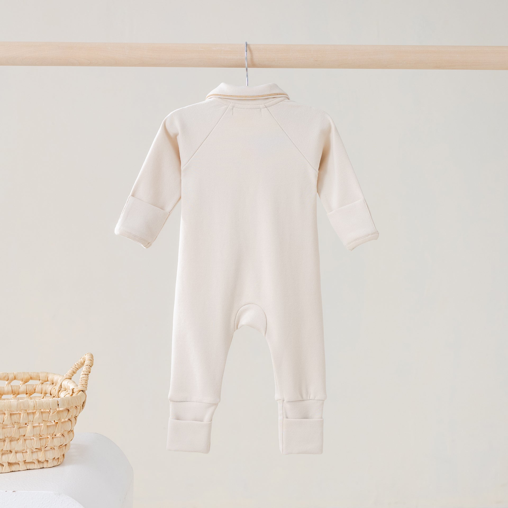 Babypakje rits beige