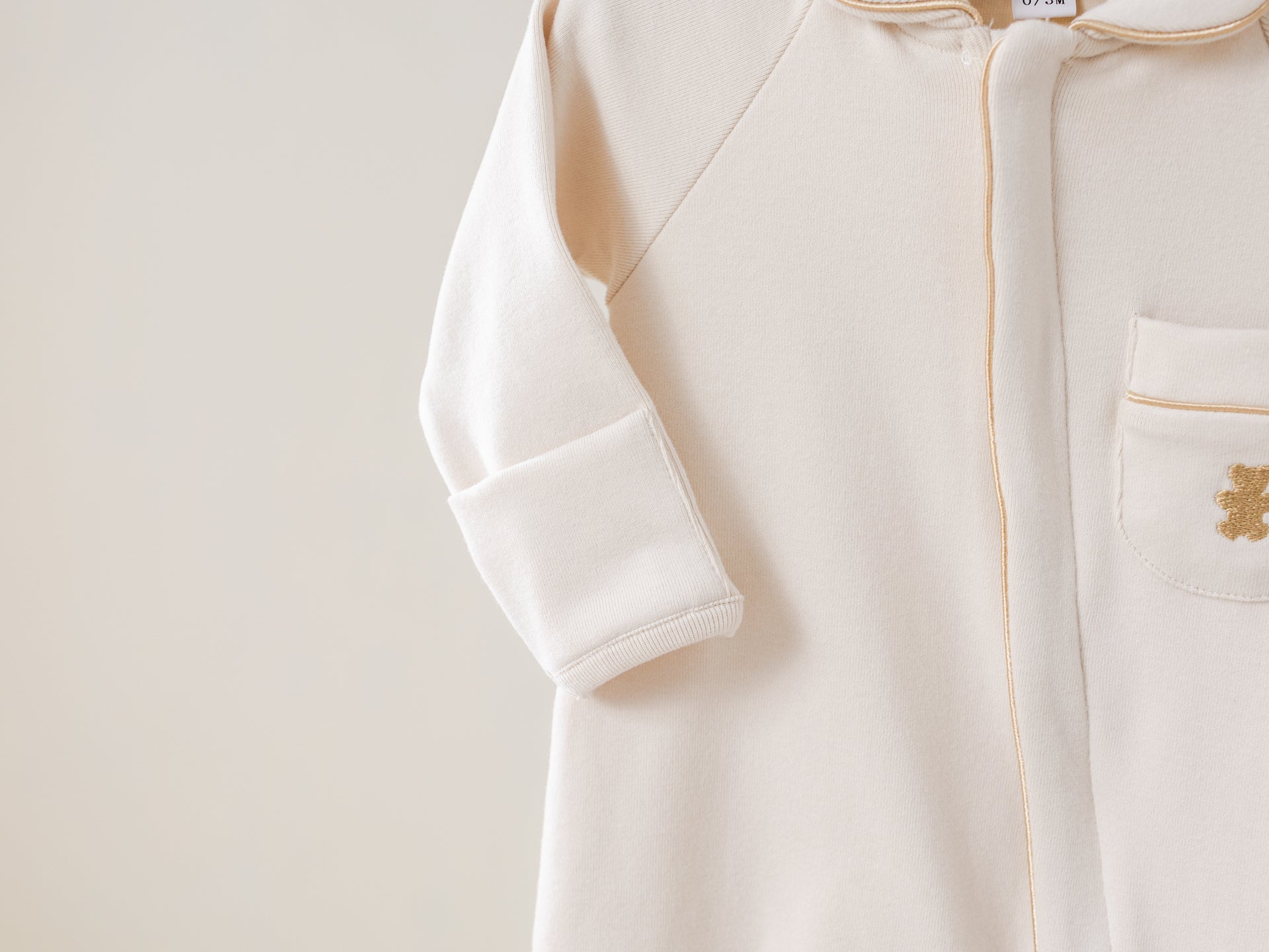Babypakje rits beige