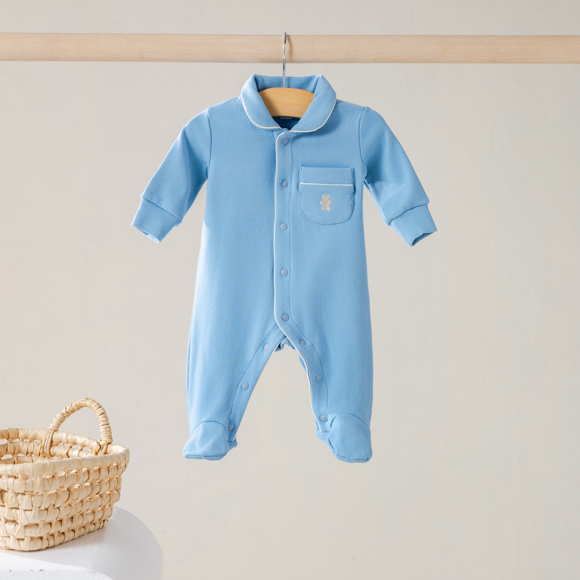 Baby jumpsuit denim blue