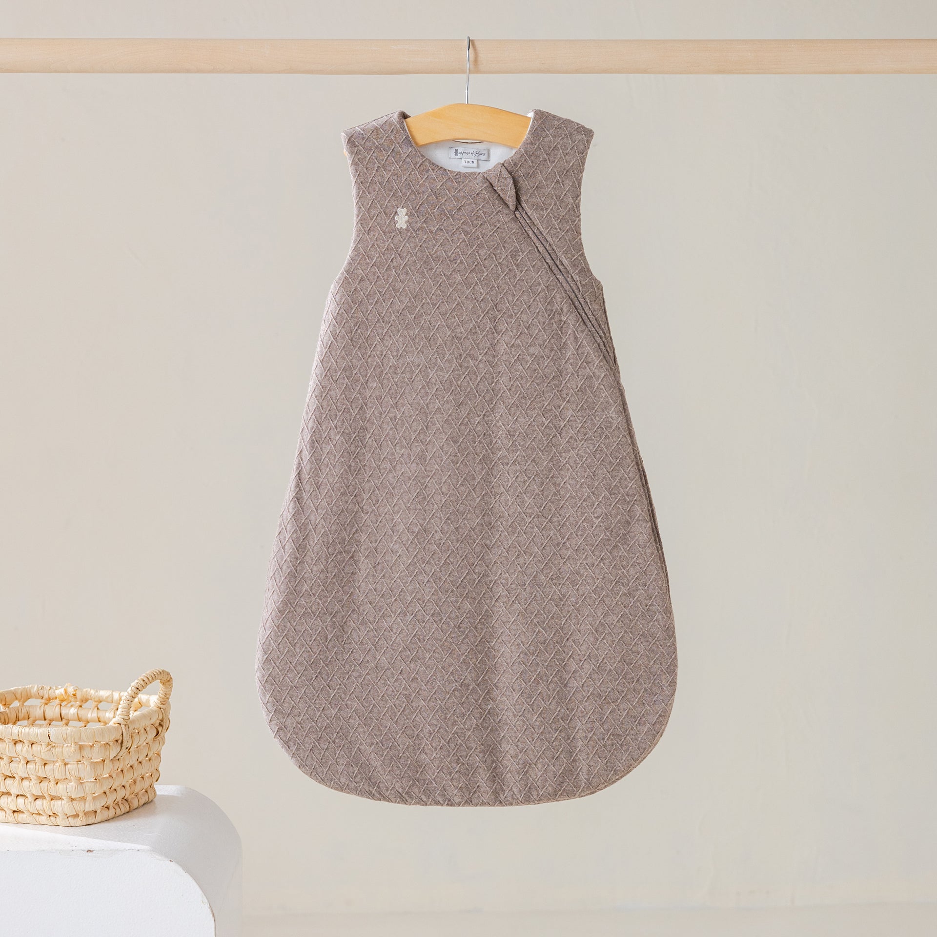 Slaapzak taupe teddy