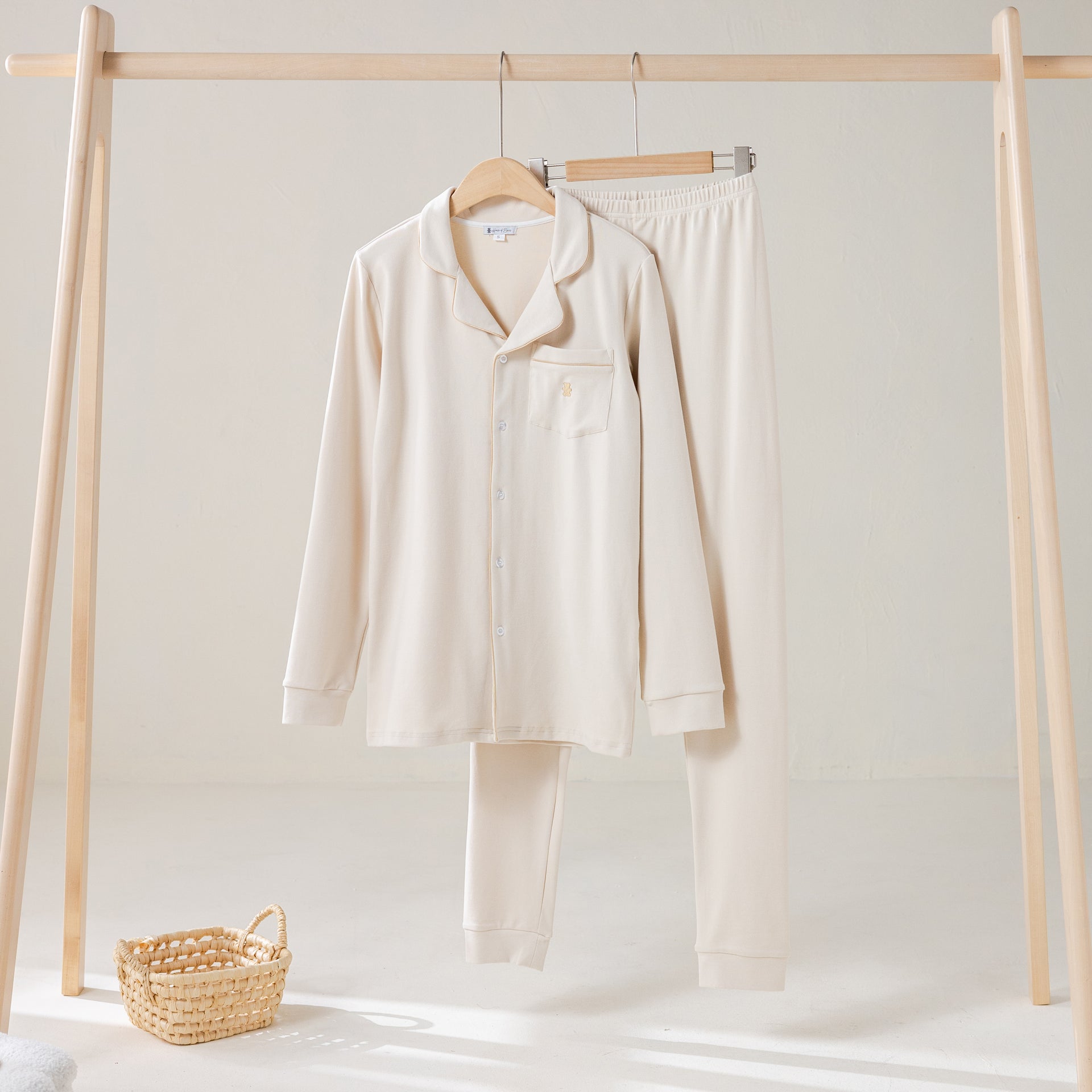 Women's beige pajamas