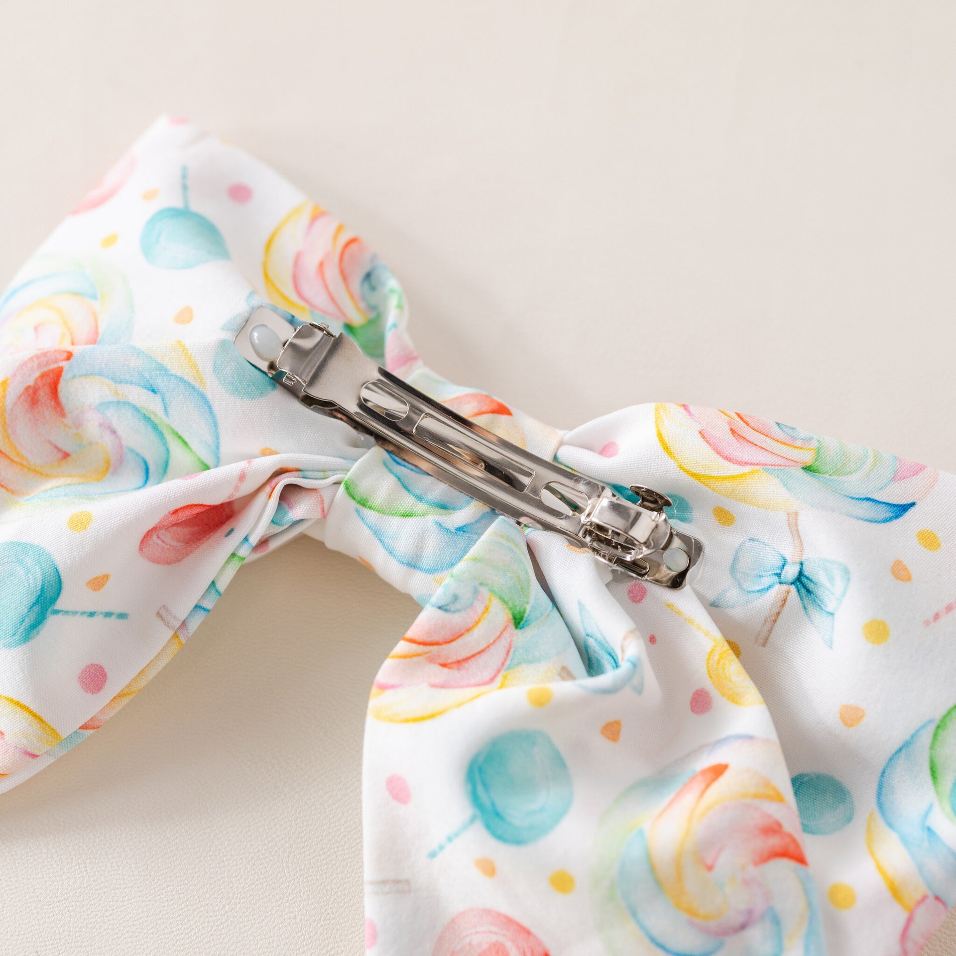 pastel candy big hairclip bow