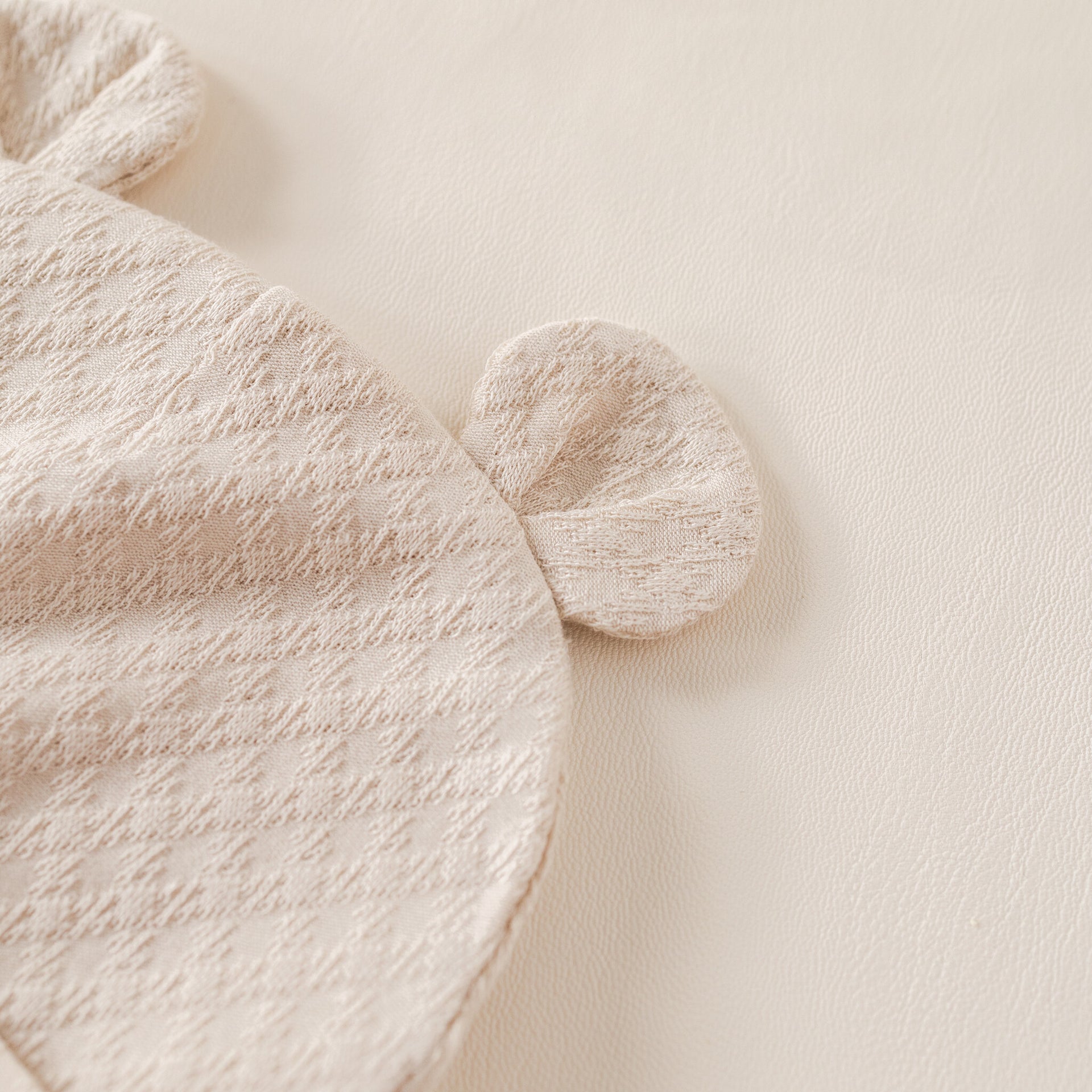 Baby hat Beige bear summer