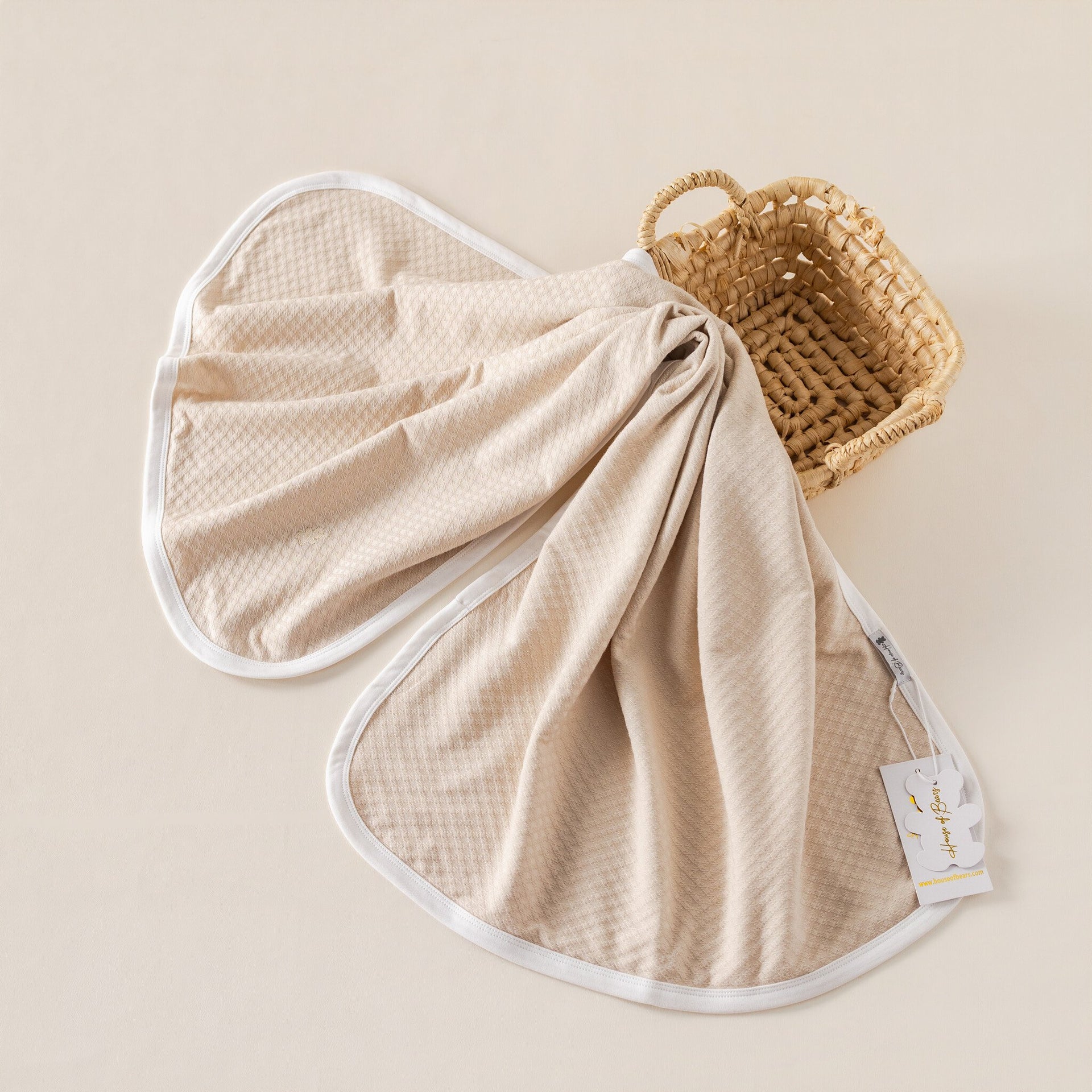 Baby blanket beige summer