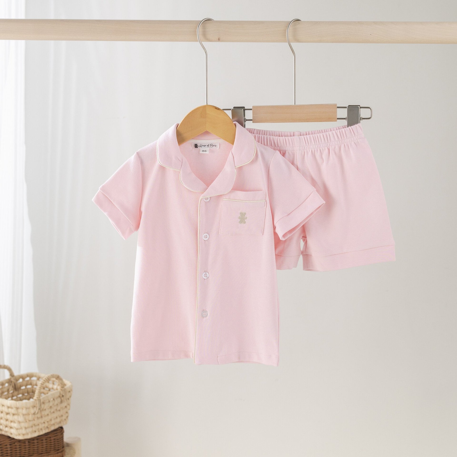 Summer pajama pink kids girl