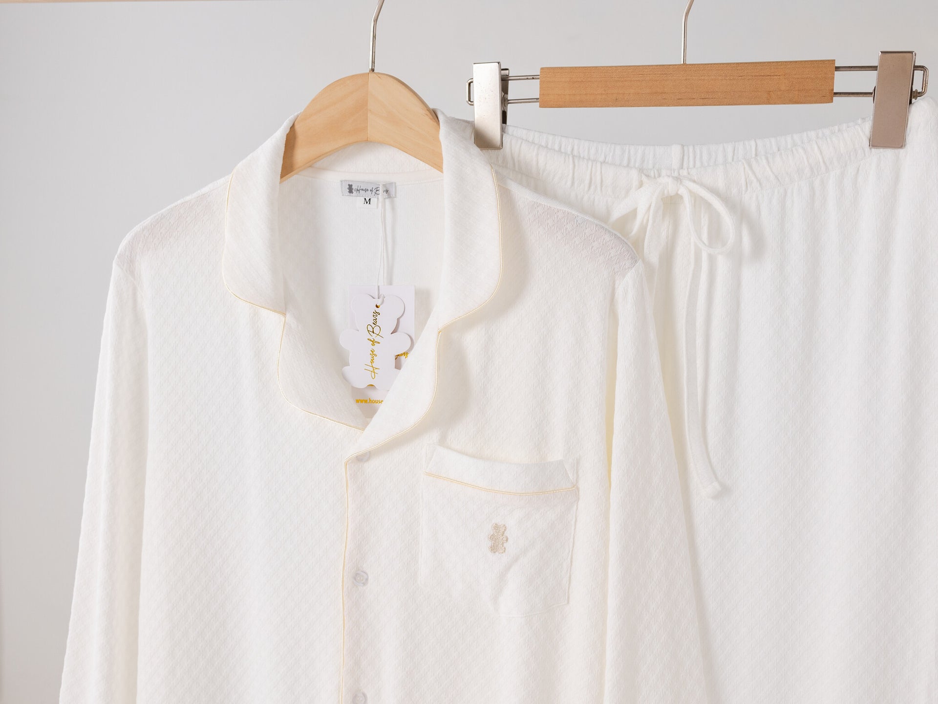 Zomer pyjama wit lang vrouwen