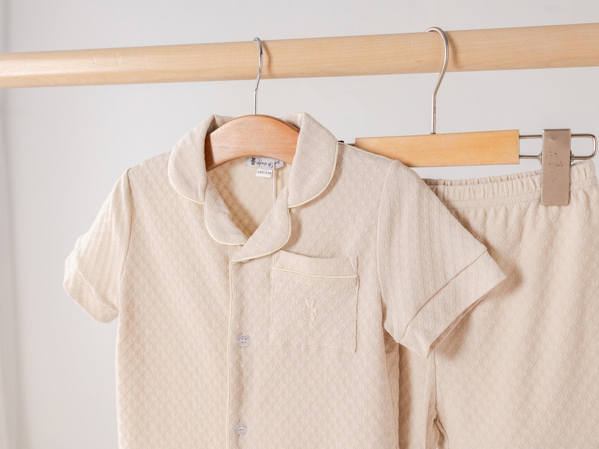Summer pyjamas short beige children