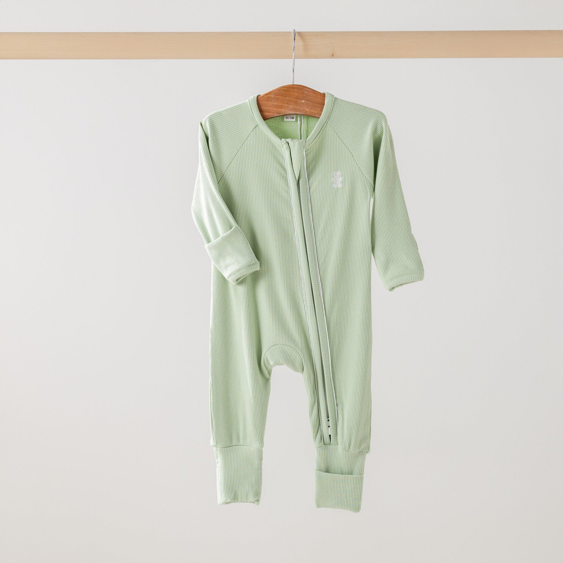 Babypakje rits matcha green