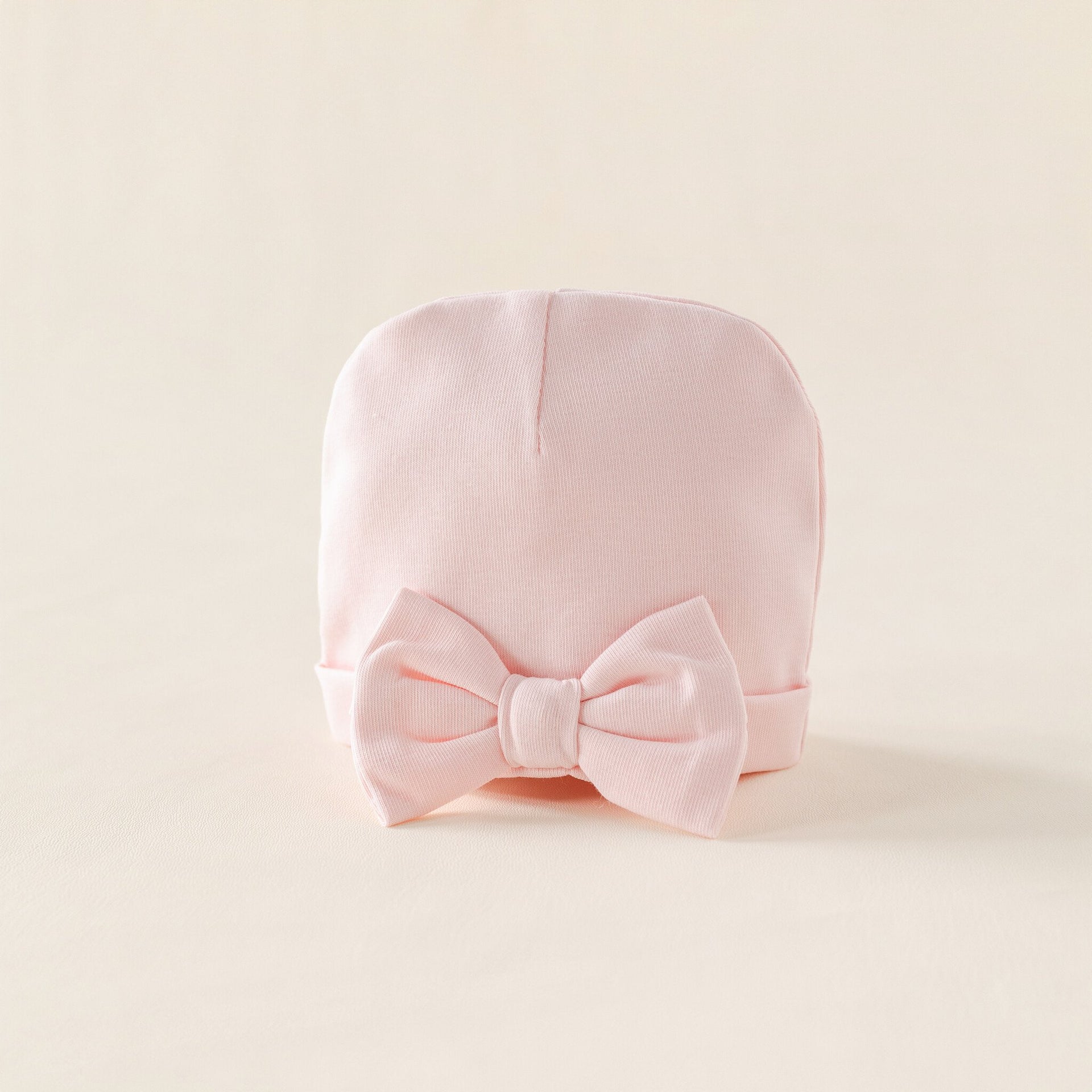 Baby hat summer pink bow