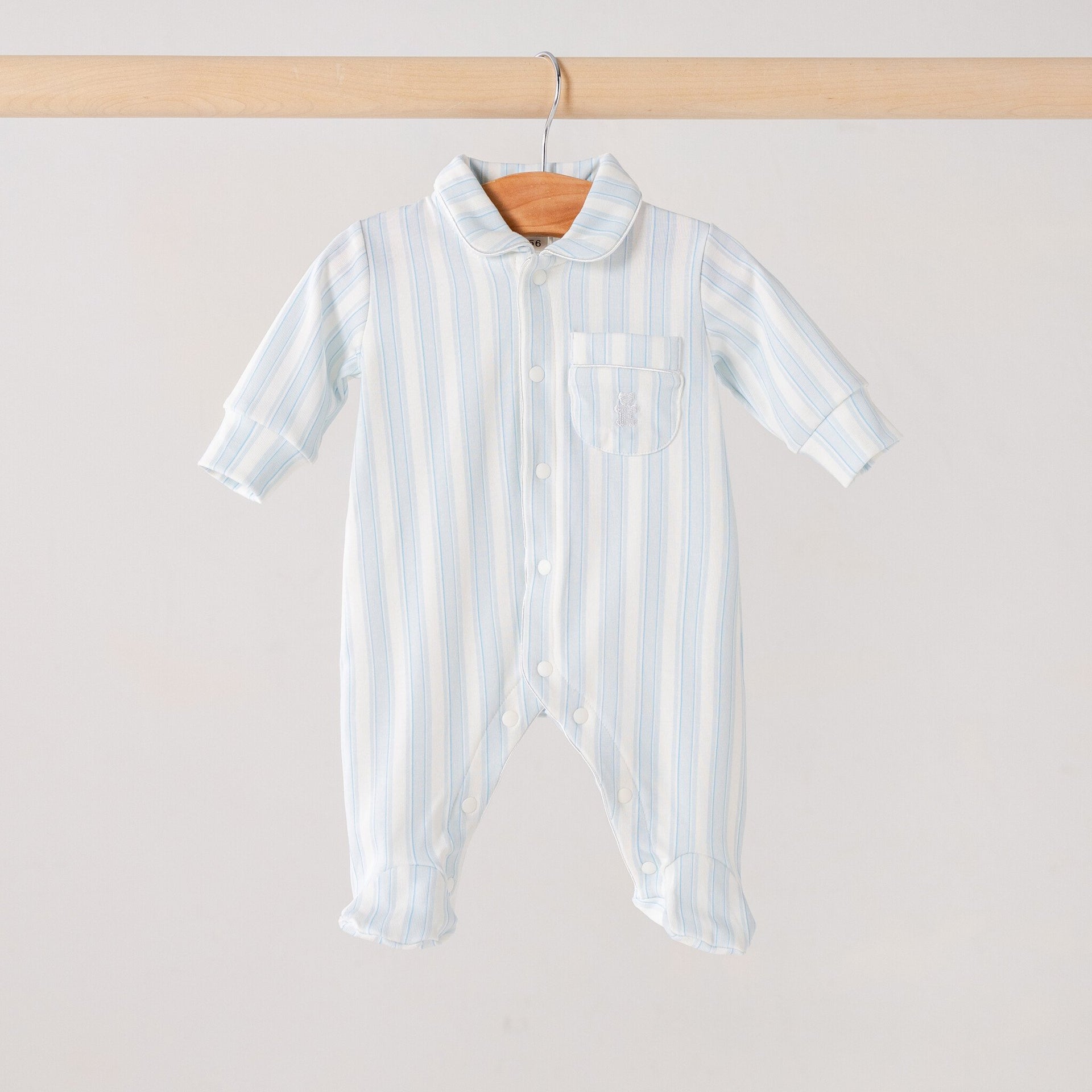 Babygrow blue stripe summer