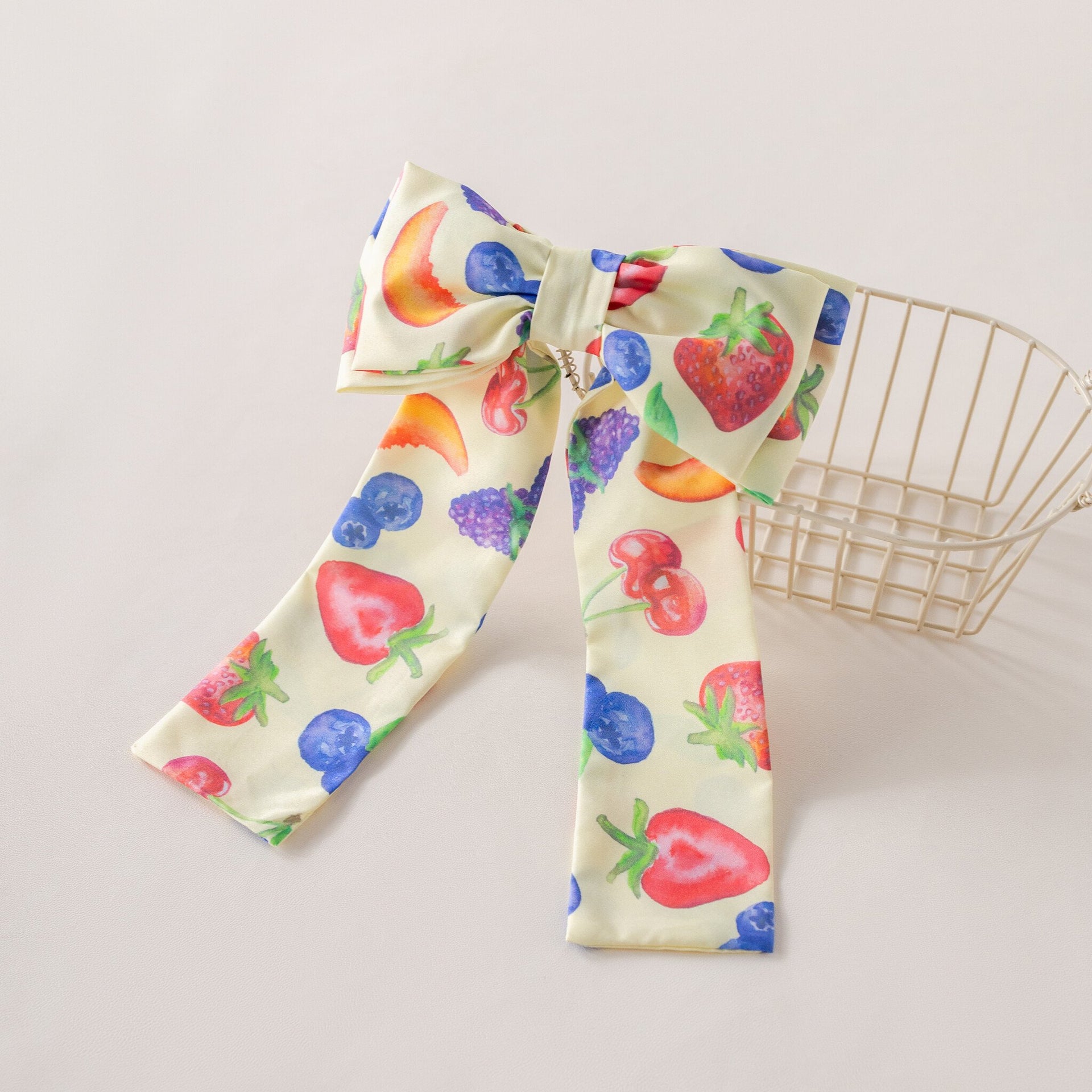 Summer fruit  big hairclip bow