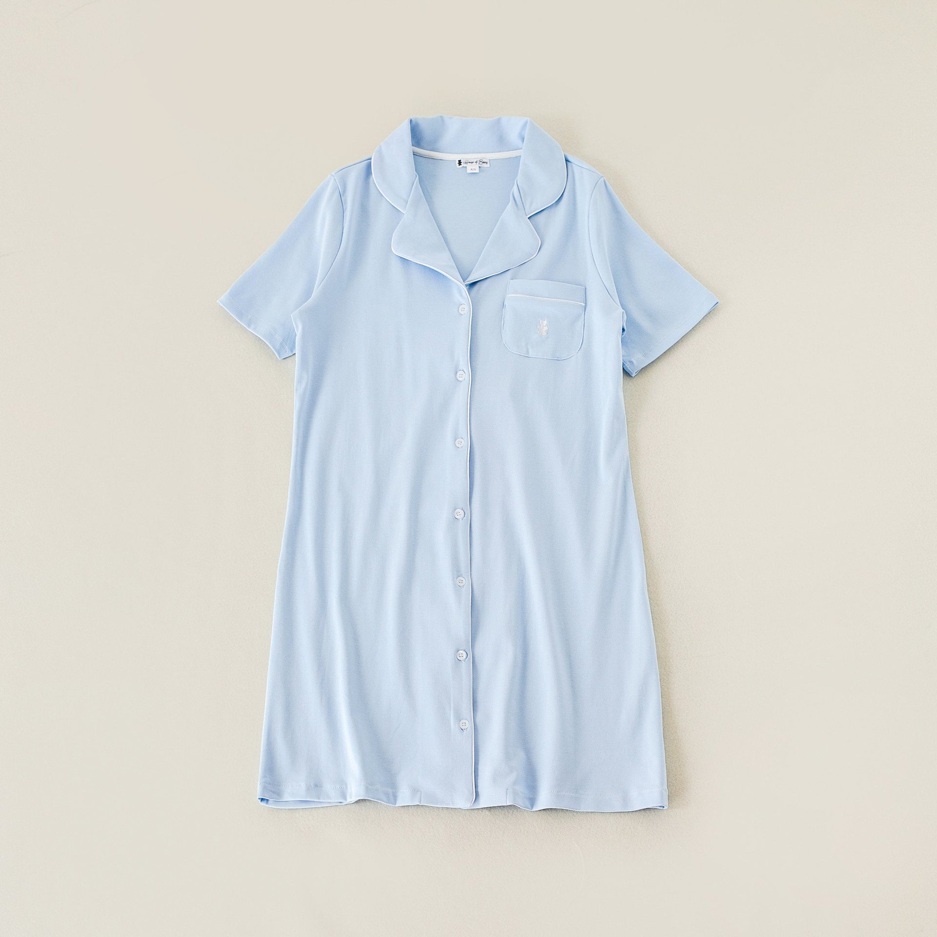 Nightdress pastel blue women