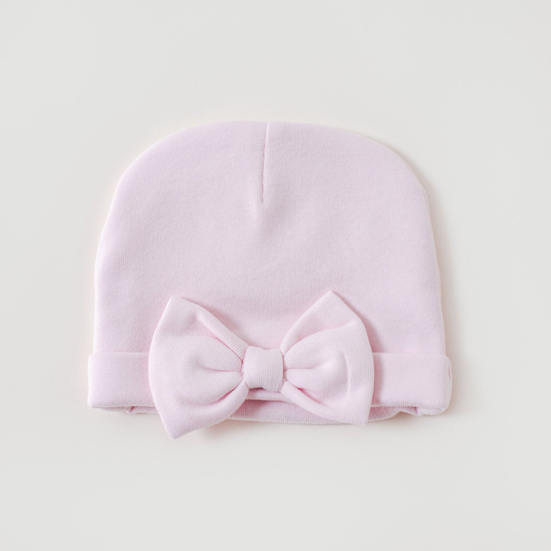 babymuts hob roze strik