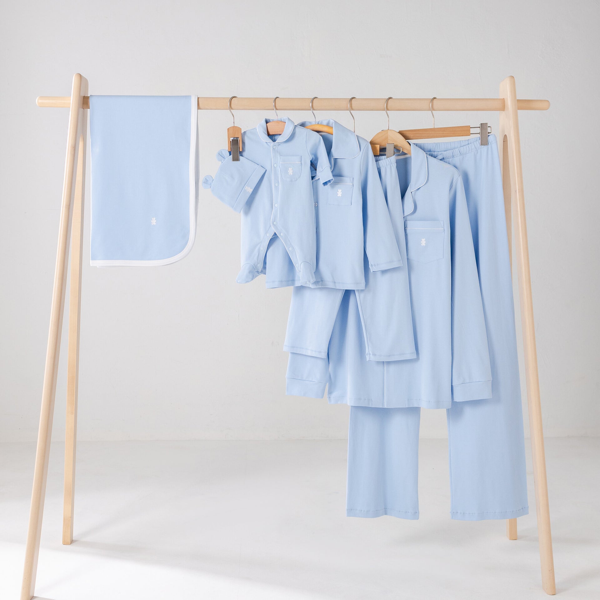 kids pajama summer blue long