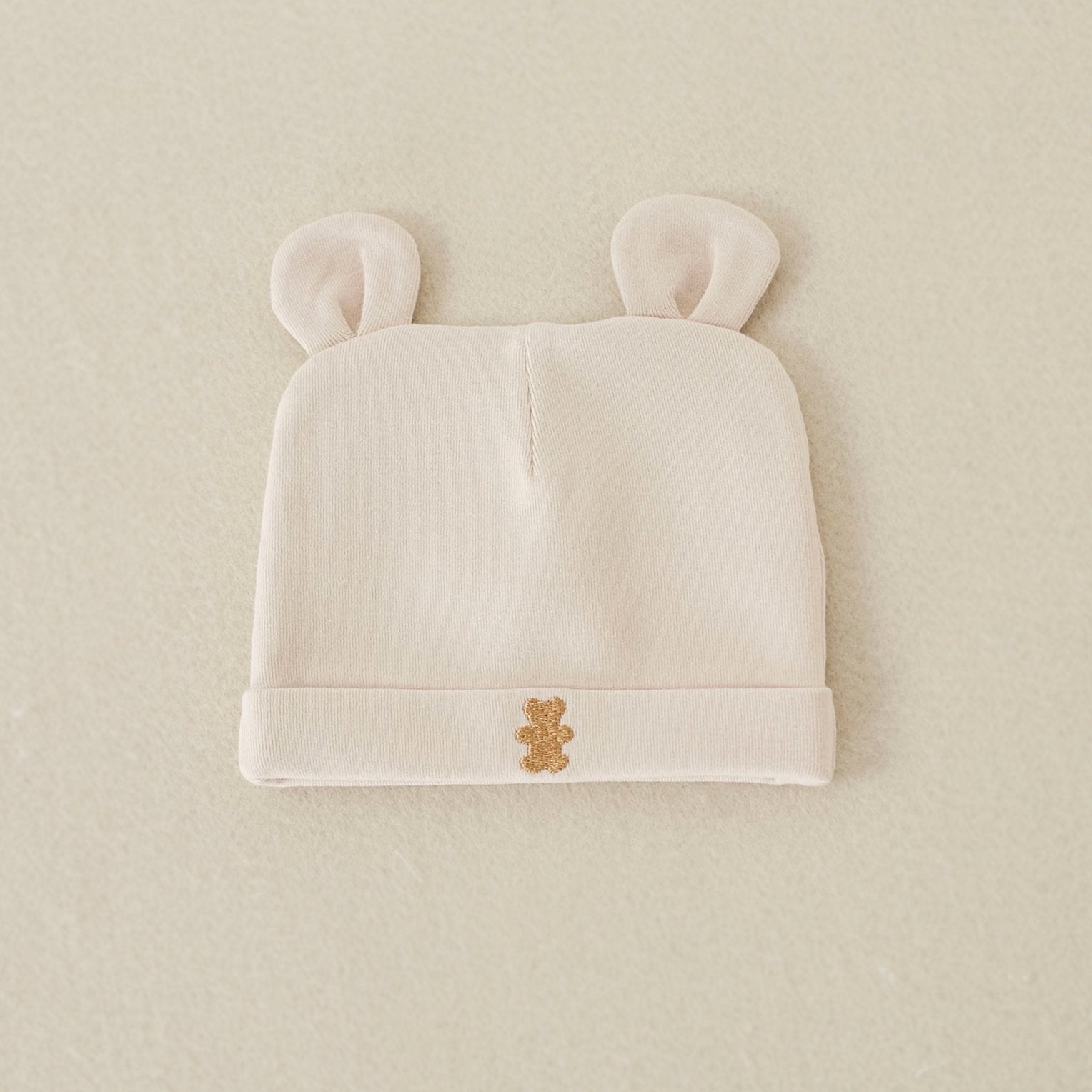Beige Unisex Baby Hat