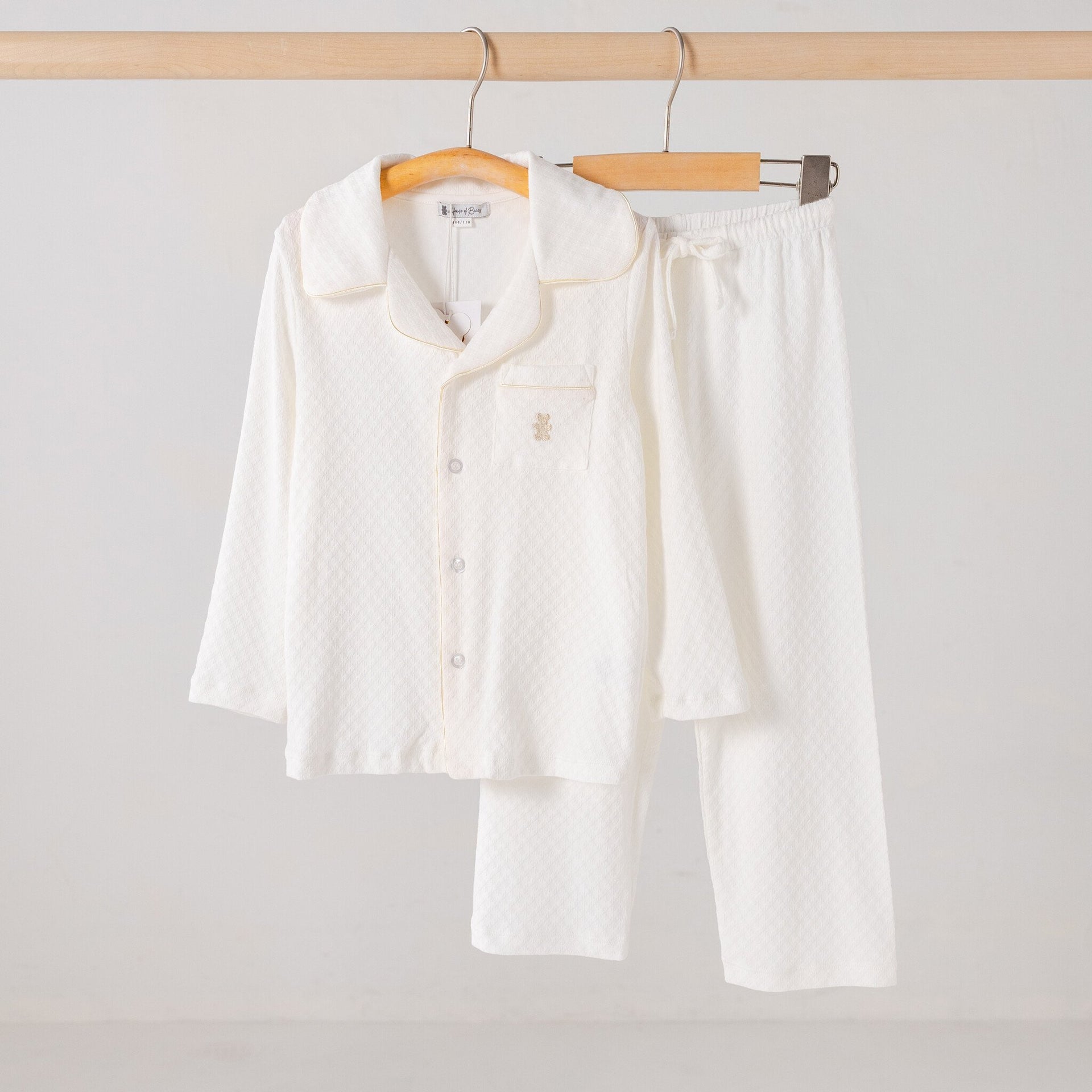 kids pyjama wit zomer lang