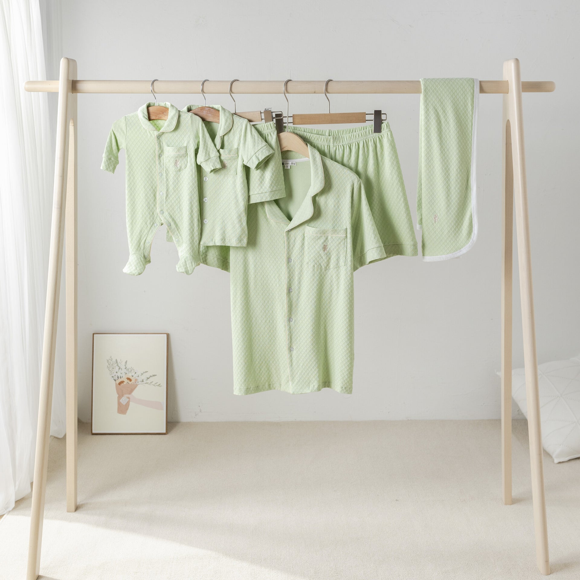 Summer pajama pistachio women