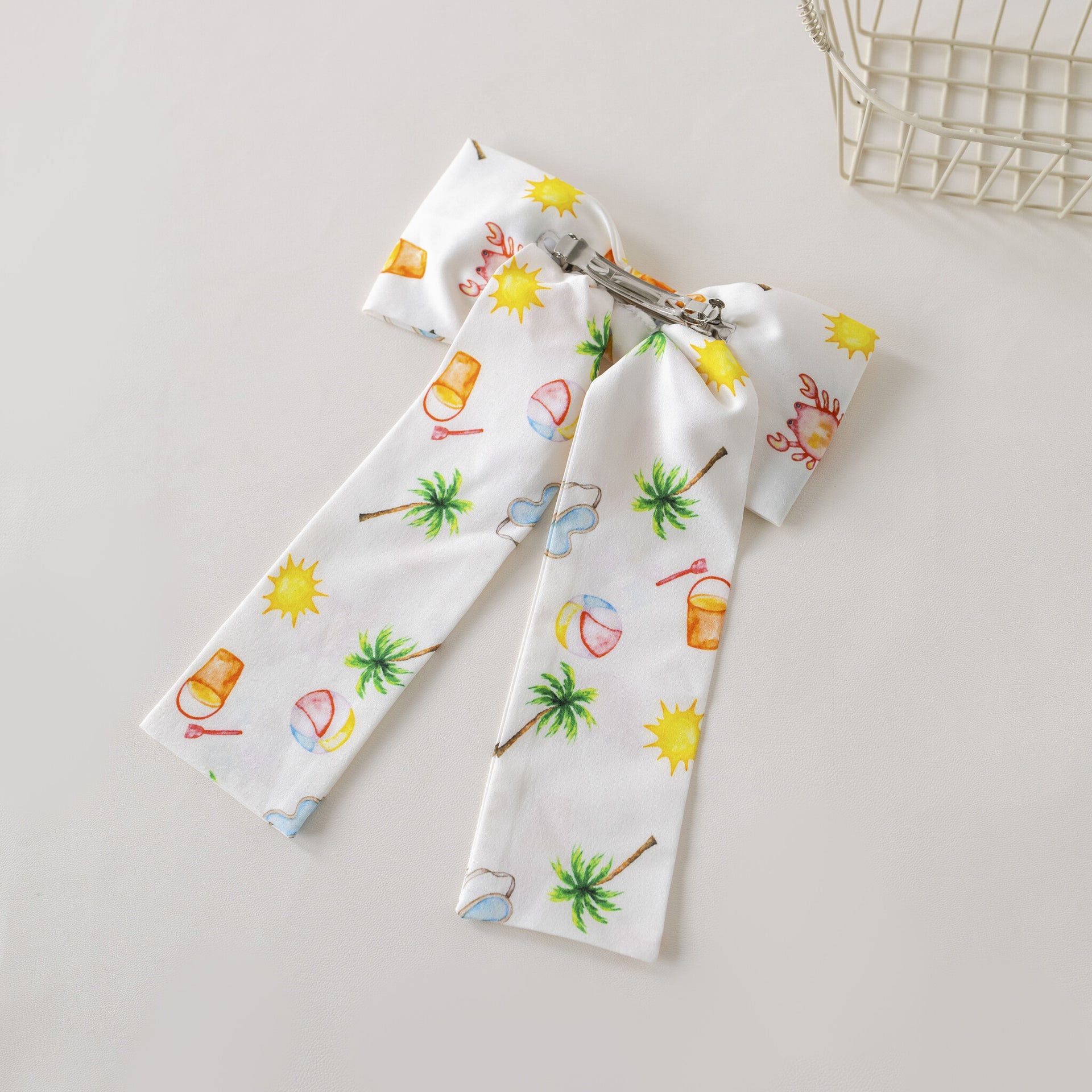 Beach Day Large Hair Clip Bow