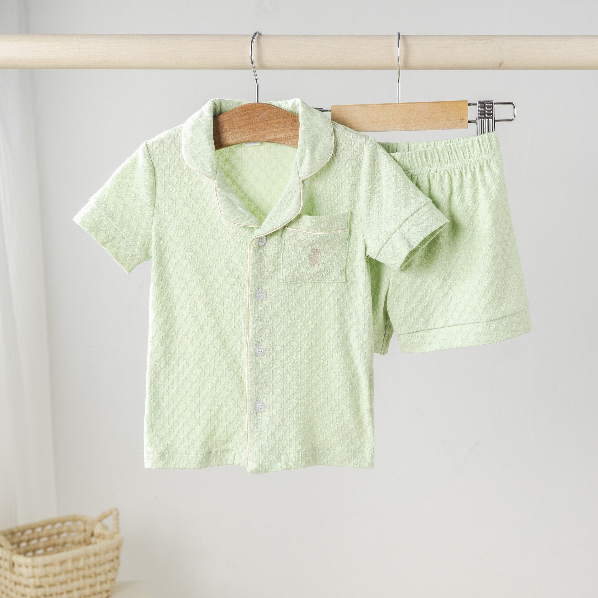 Summer pistachio pajama kid