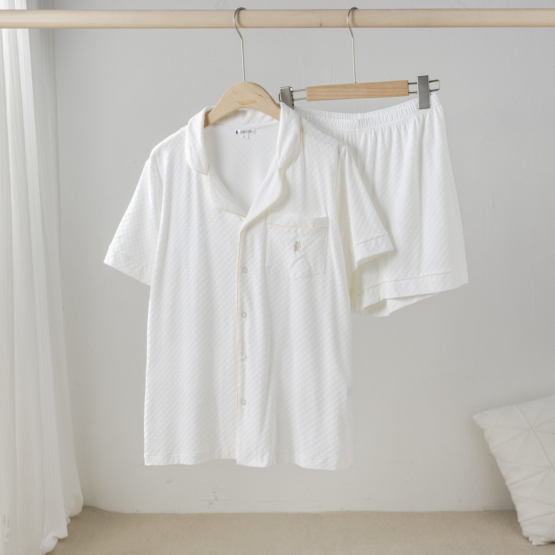 Zomer pyjama wit vrouwen