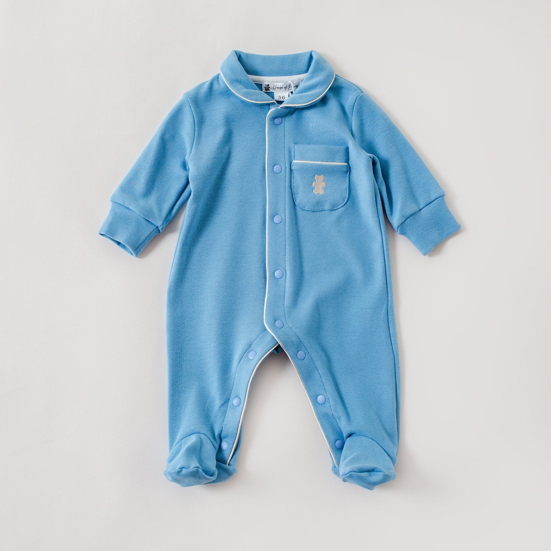 Baby jumpsuit denim blue