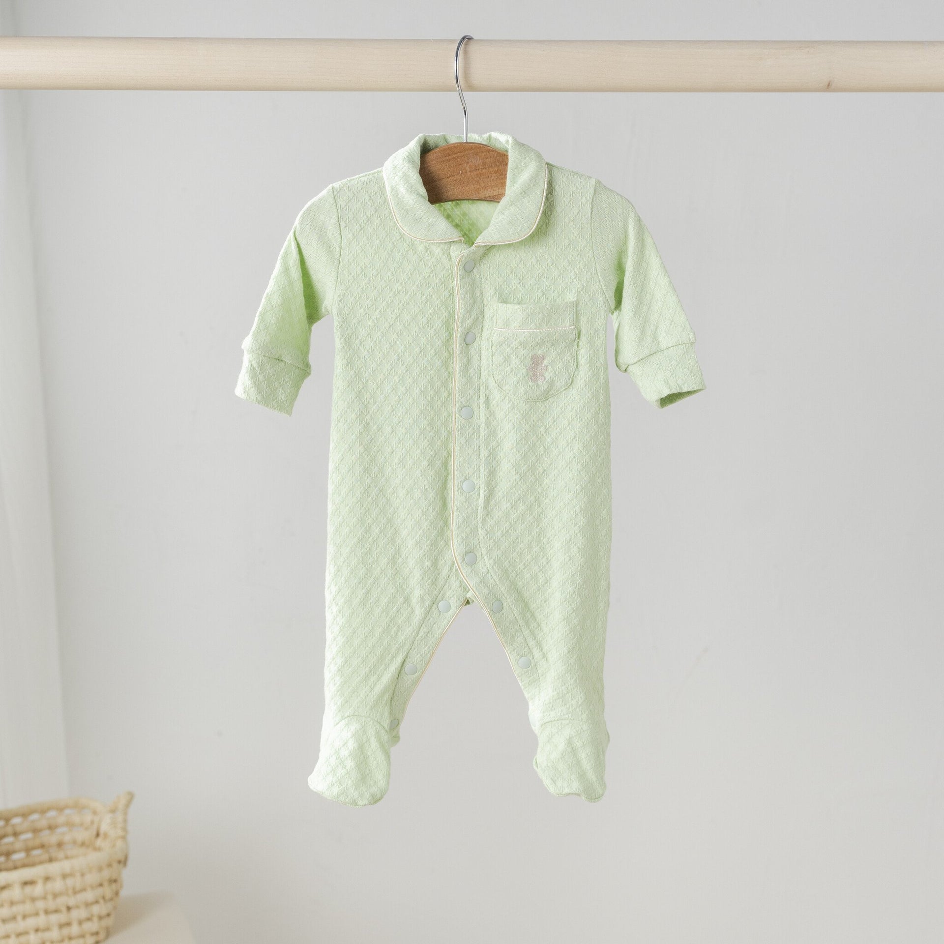 Baby romper summer pistachio