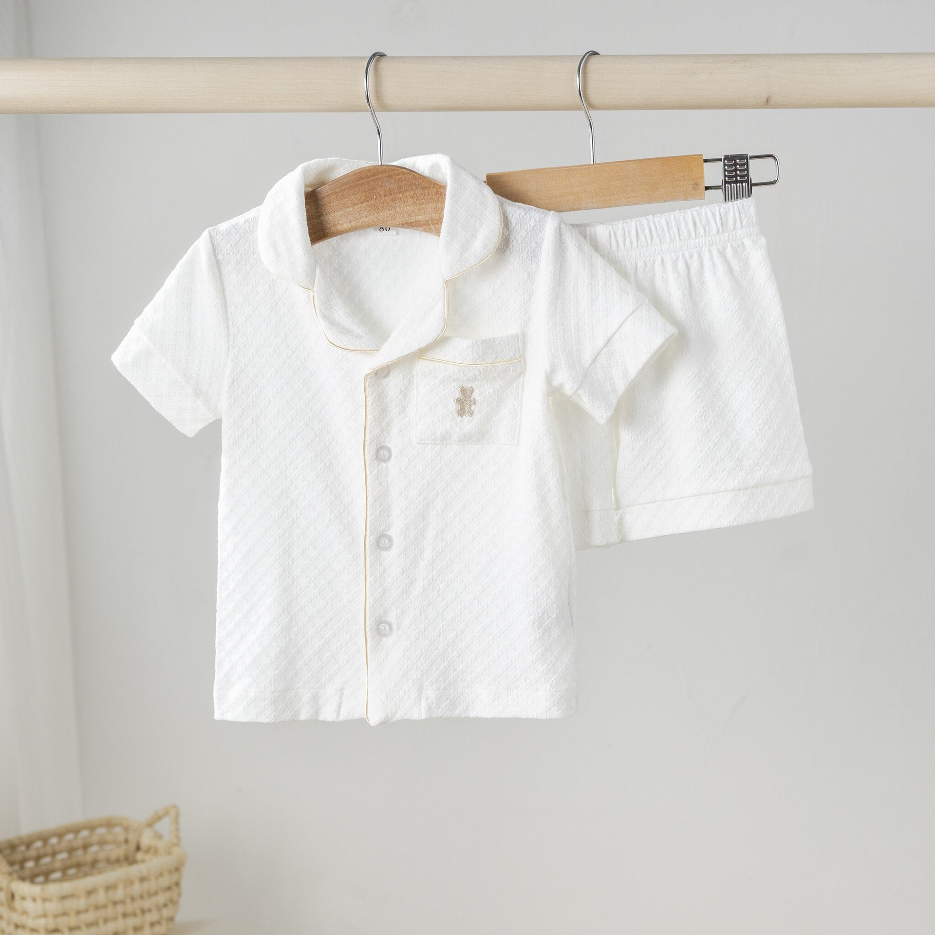 Zomer wit pyjama kind
