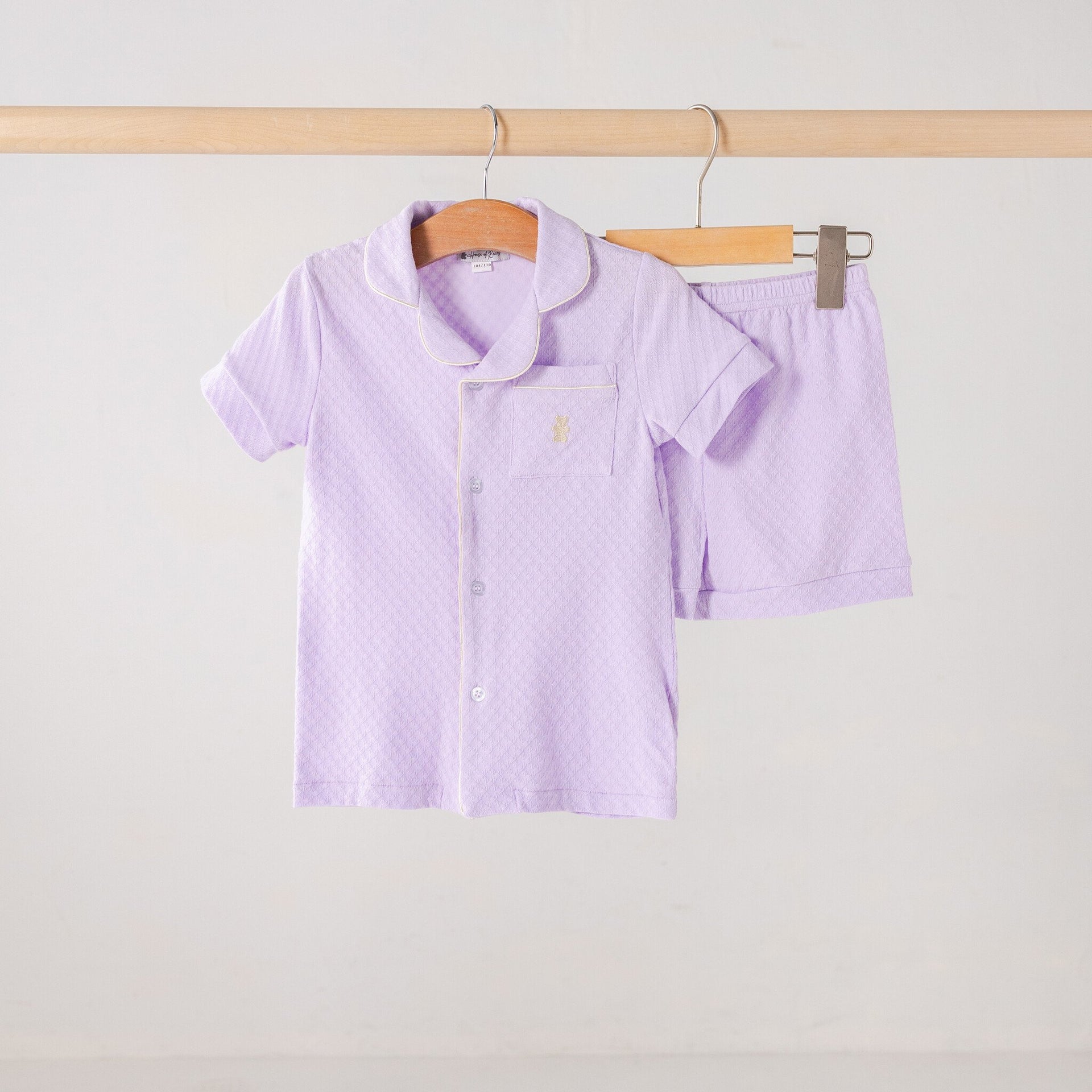 Zomer pyjama kort lila kinderen