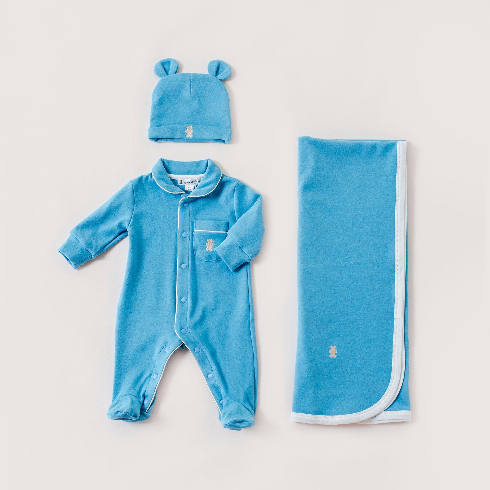 Baby gift set denim blue