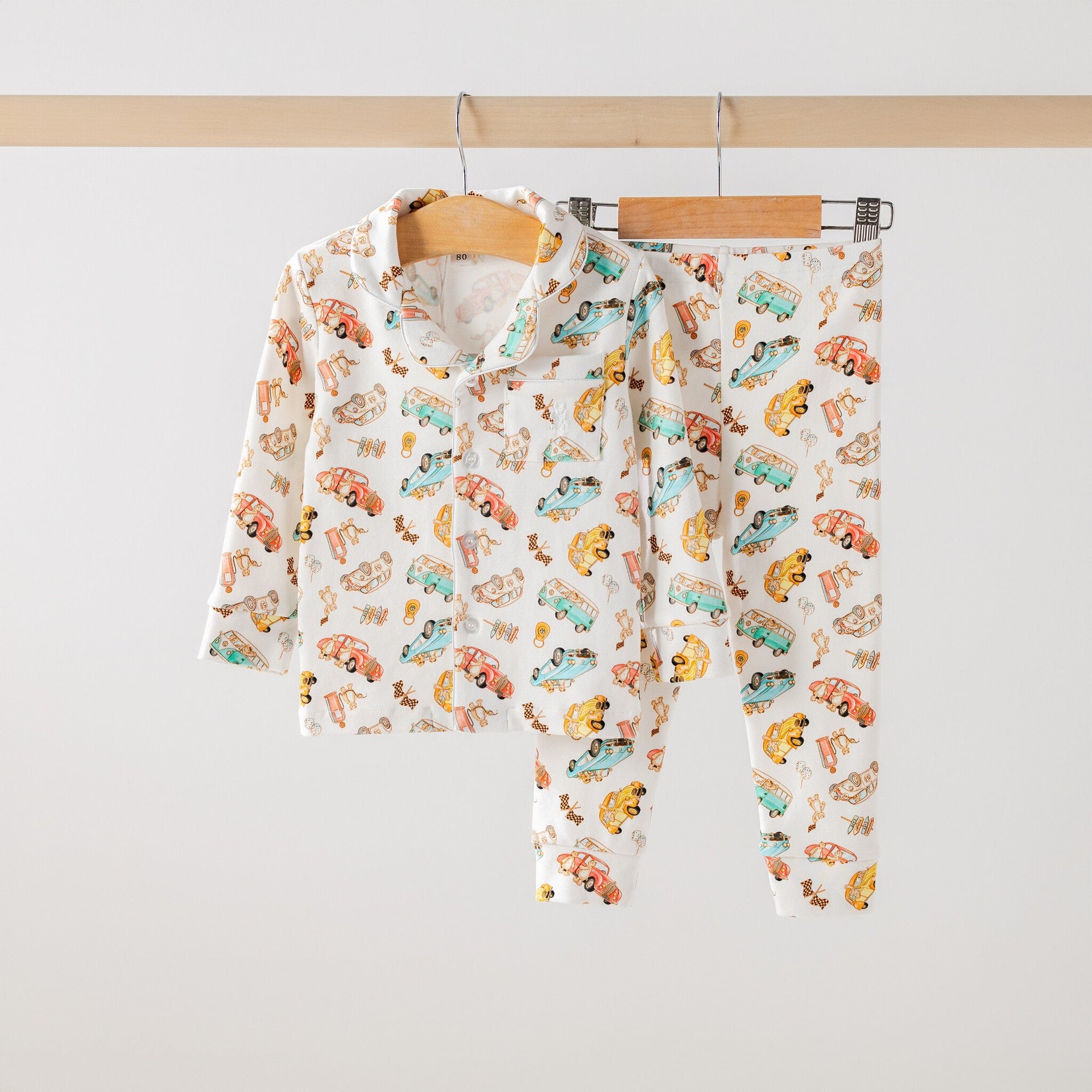 Children's pajama vintage cars