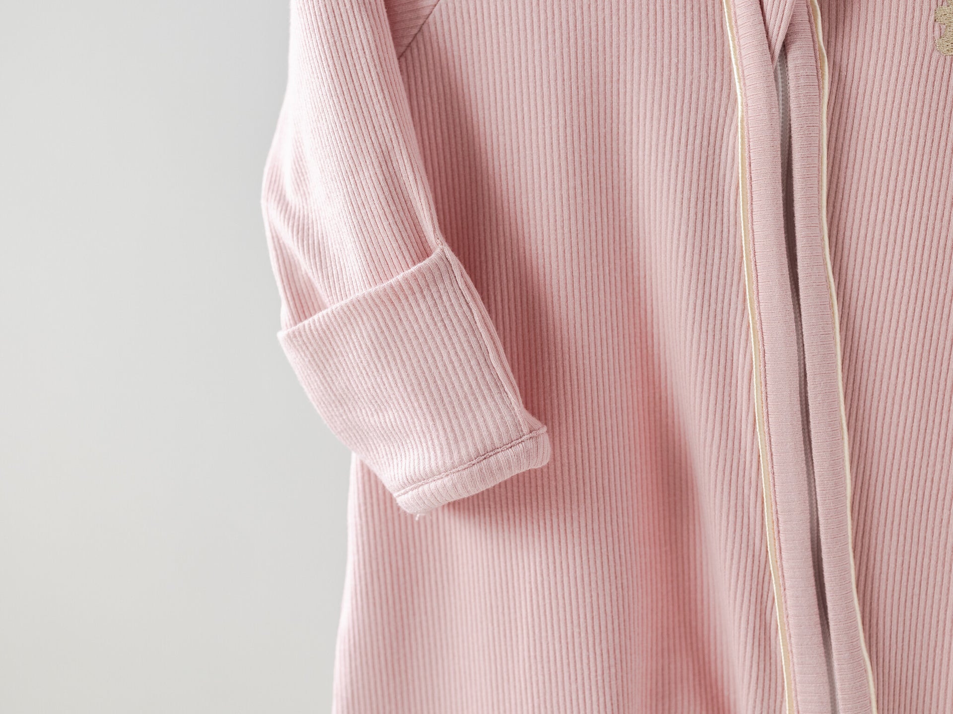 Baby jumpsuit zipper rose cloud