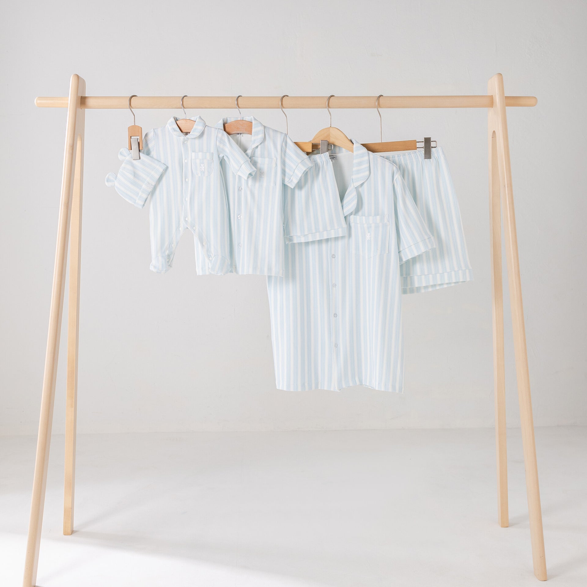 Babygrow blue stripe summer