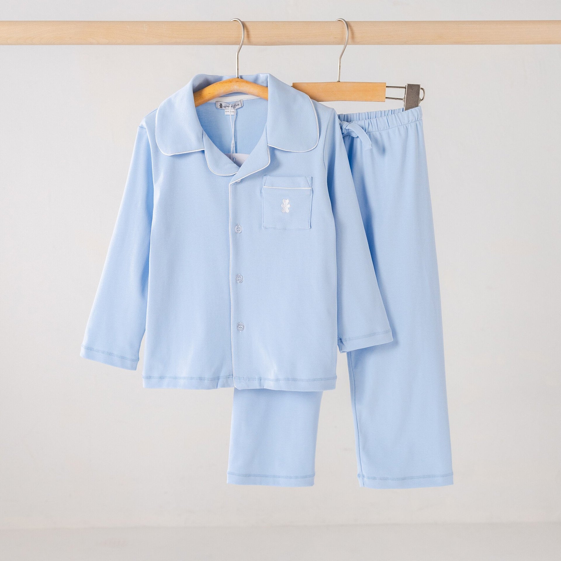 kids pajama summer blue long