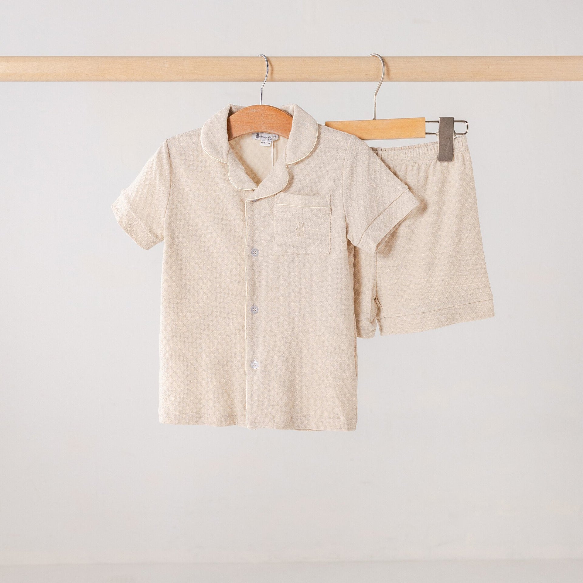 Summer pyjamas short beige children