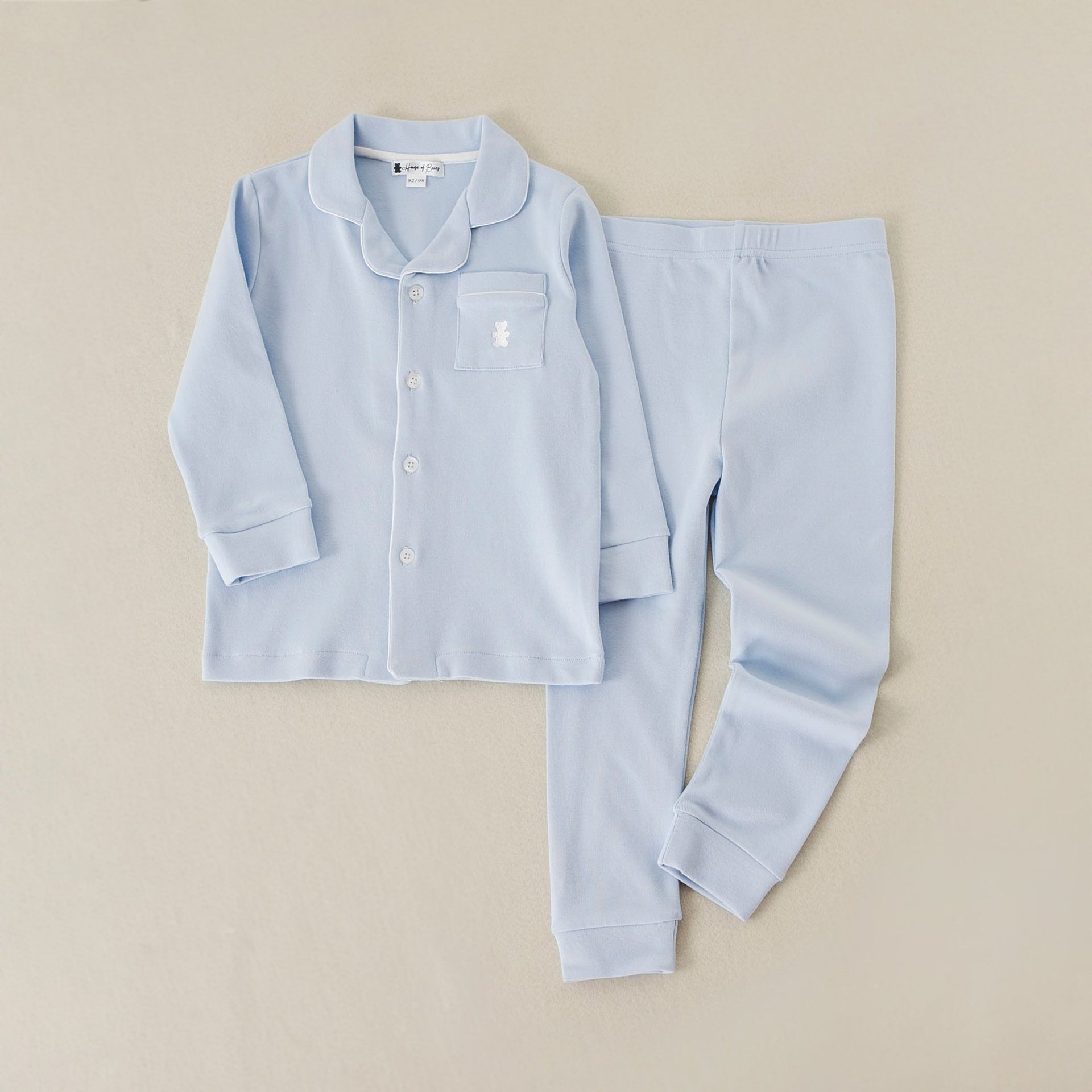 Kinder pyjama blauw uniseks