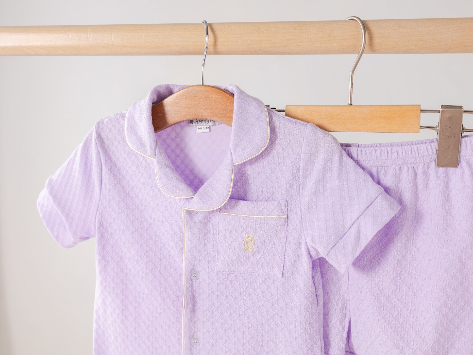 Zomer pyjama kort lila kinderen