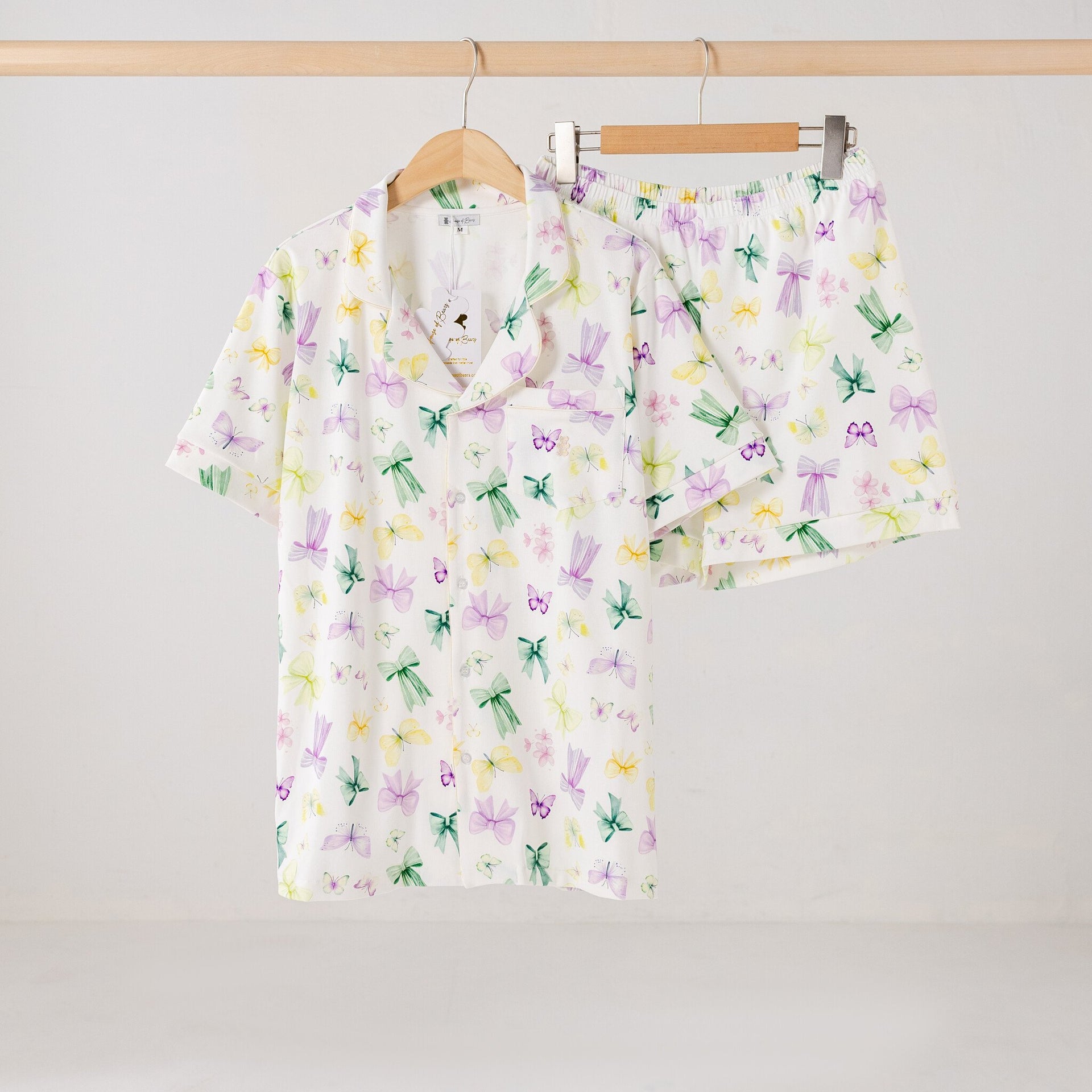 Zomer pyjama kort  vlinder vrouwen