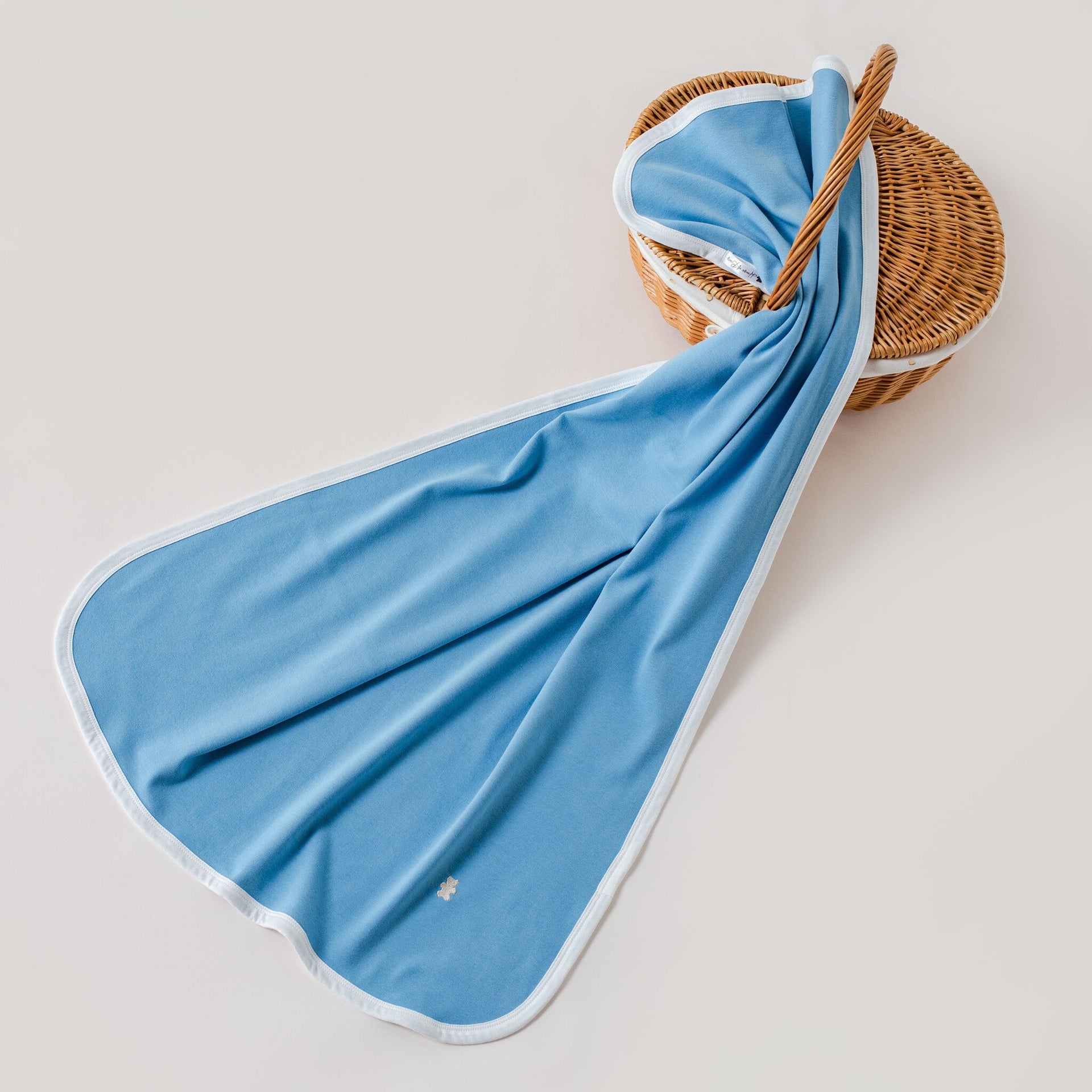 Baby blanket denim blue