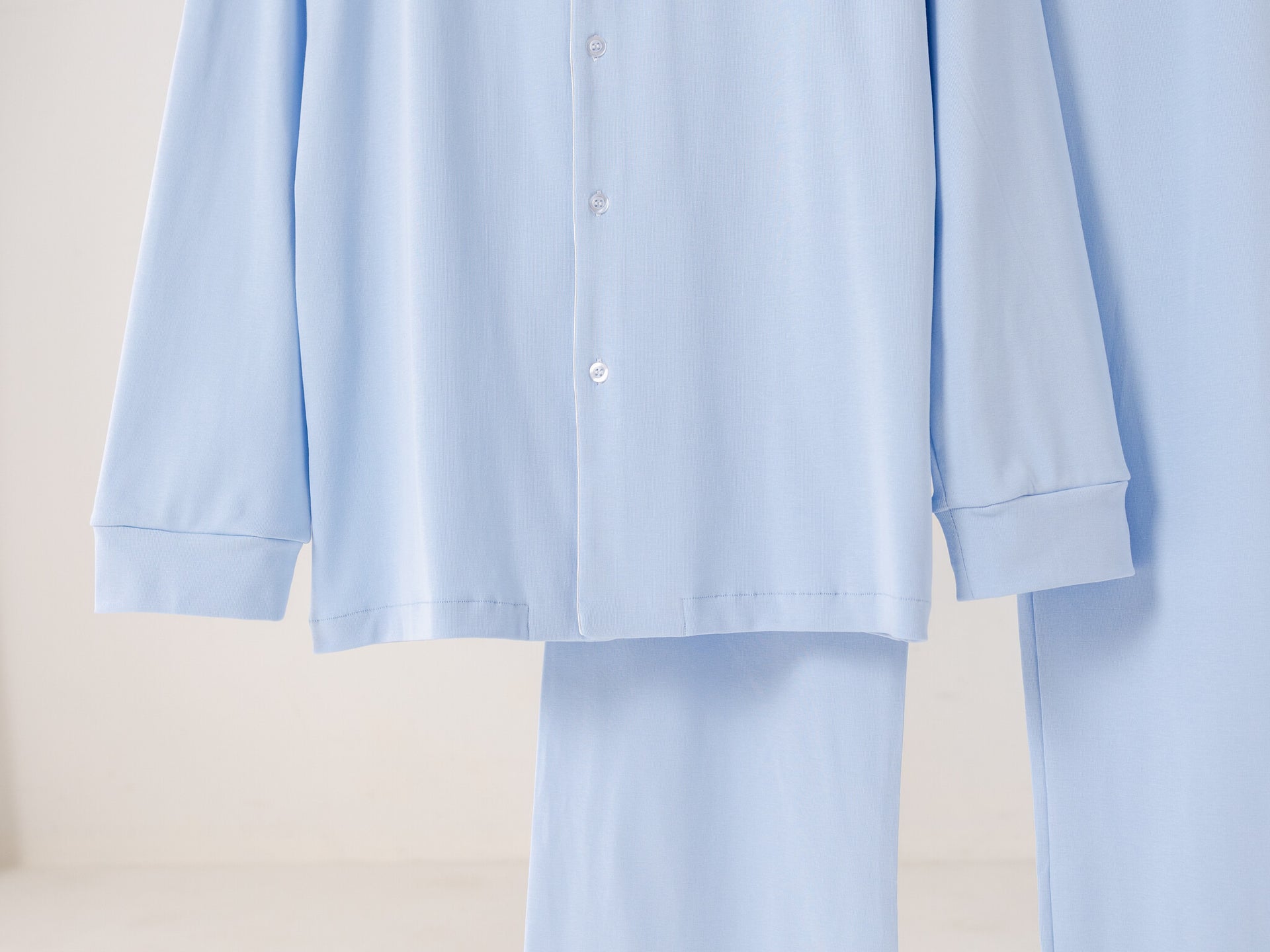 Women's long blue summer pyjamas