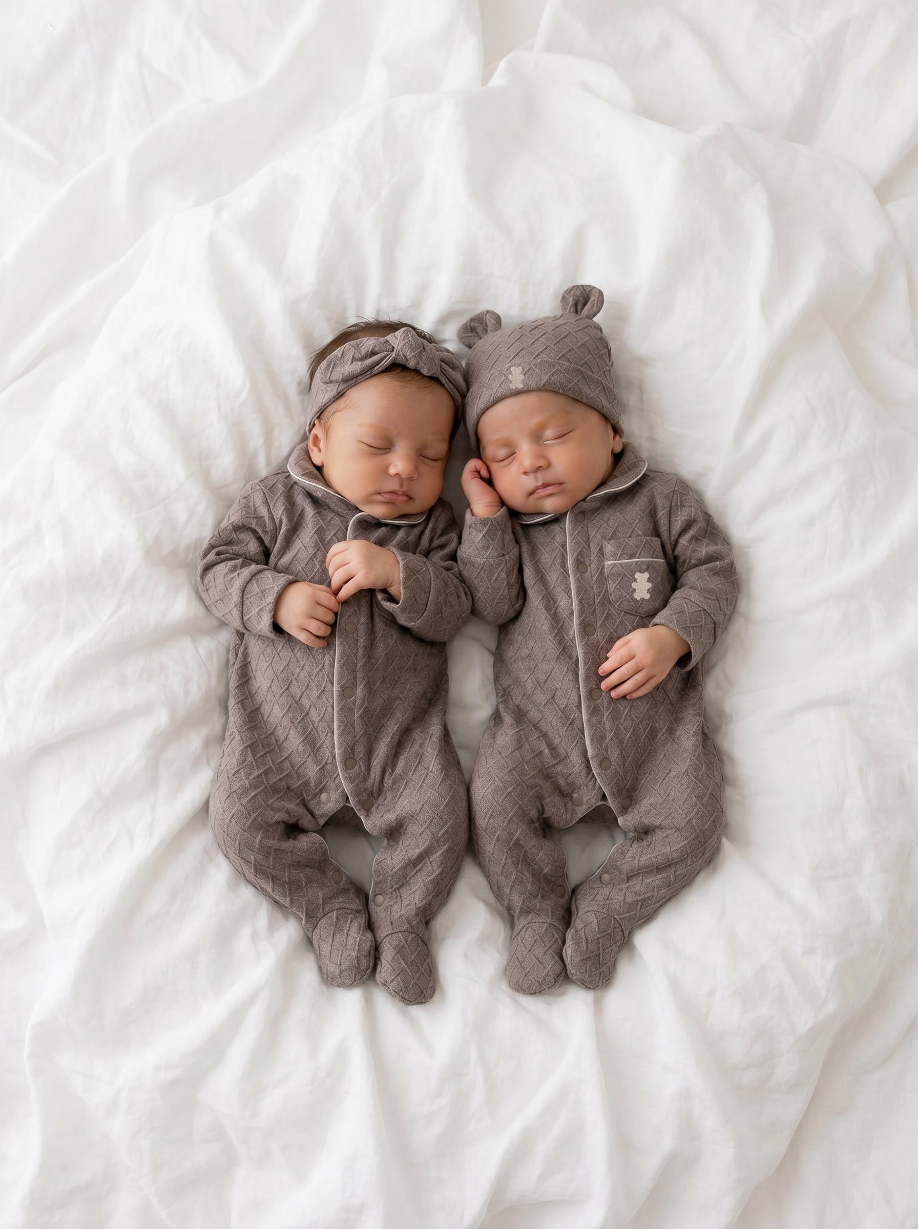 Haarband taupe teddy